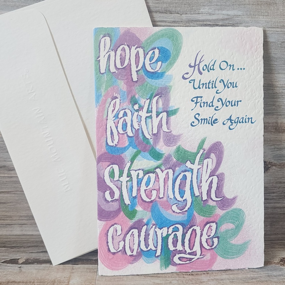 Blue Mountain Arts Jason Blume Greeting Card Hope Faith Strength Courage Support